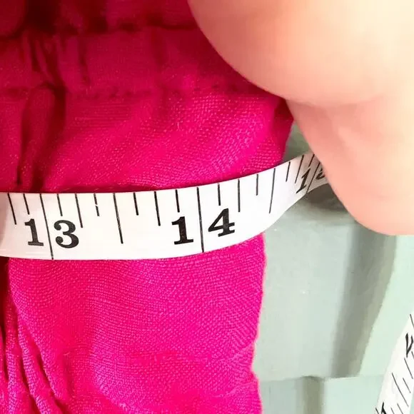 Anthropologie The Somerset Mini Dress pink linen blend XS petite vacation travel - Picture 9 of 9